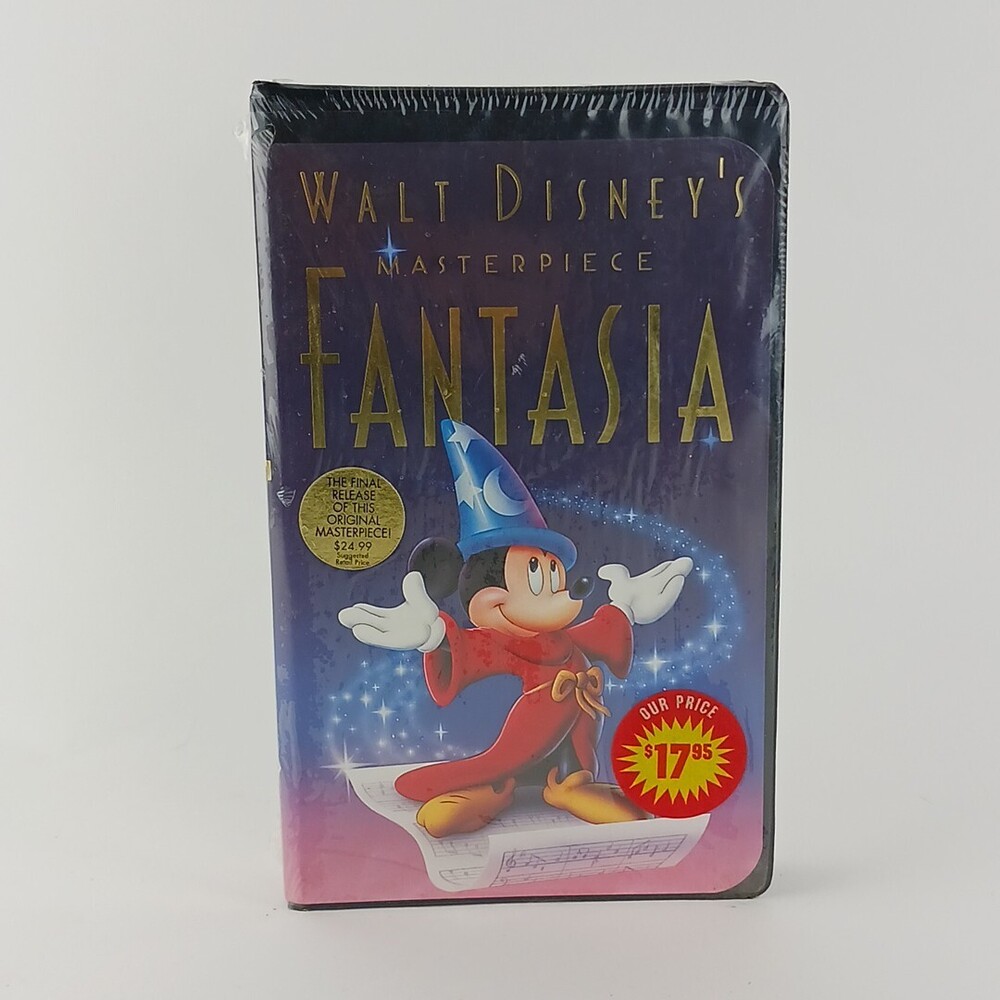 Vintage Disney Home Video Masterpiece Fantasia On VHS 1991 PN 1132 New Sealed